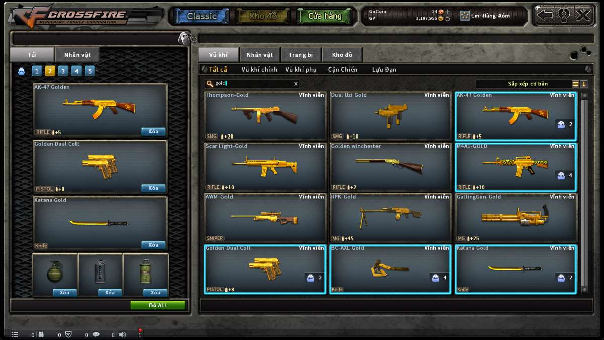 shop acc cf uy tin gia re